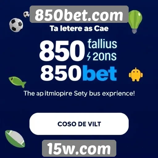 Promoções e bônus atraentes no 850bet.com